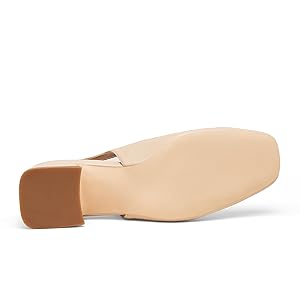 しょーご　603030×2 Amazon.com | GENSHUO Women's Slingback Closed Toe Chunky